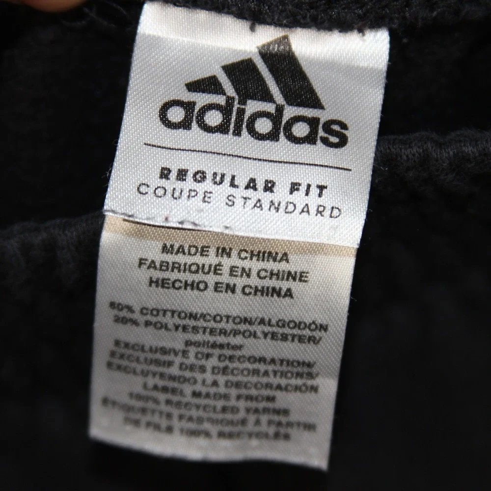 Adidas Tracksuit Set‎ Kids Black Red 3 Stripe Logo Hoodie Sweatpants Youth L